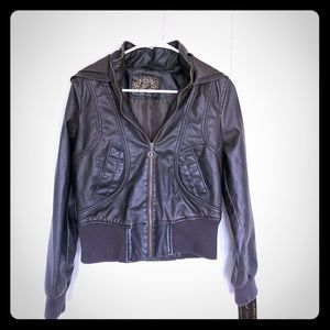 Faux leather jacket